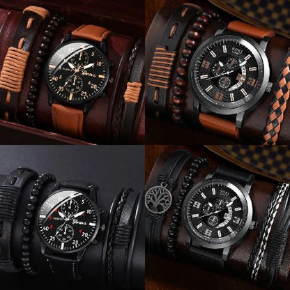 Men's Watches & Bracelets Sets,