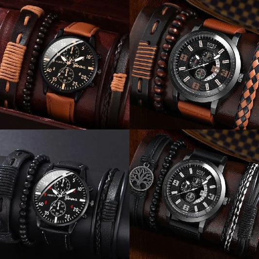 Men's Watches & Bracelets Sets,