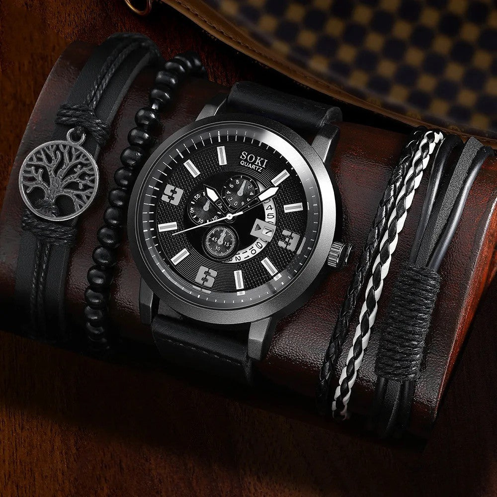 Men's Watches & Bracelets Sets,