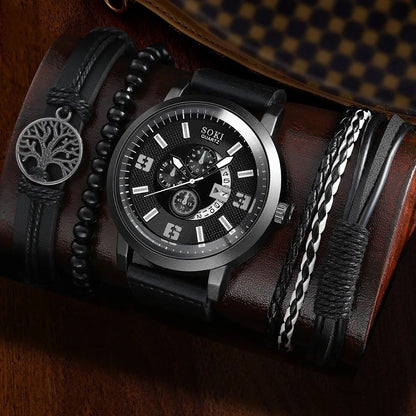 Men's Watches & Bracelets Sets,